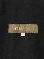 Double Breasted Military Coat Black