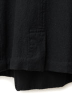 Double Breasted Military Coat Black