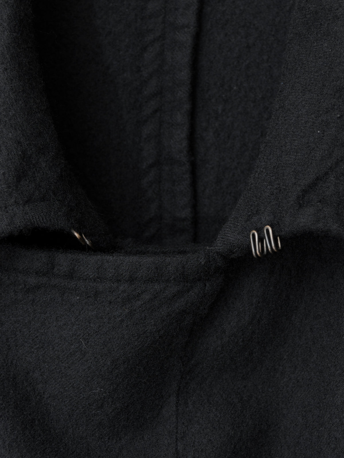 Double Breasted Military Coat Black