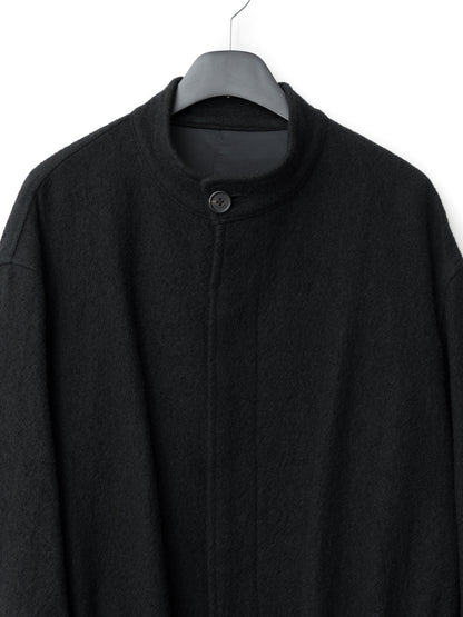 military coat black ∙ melton wool ∙ large