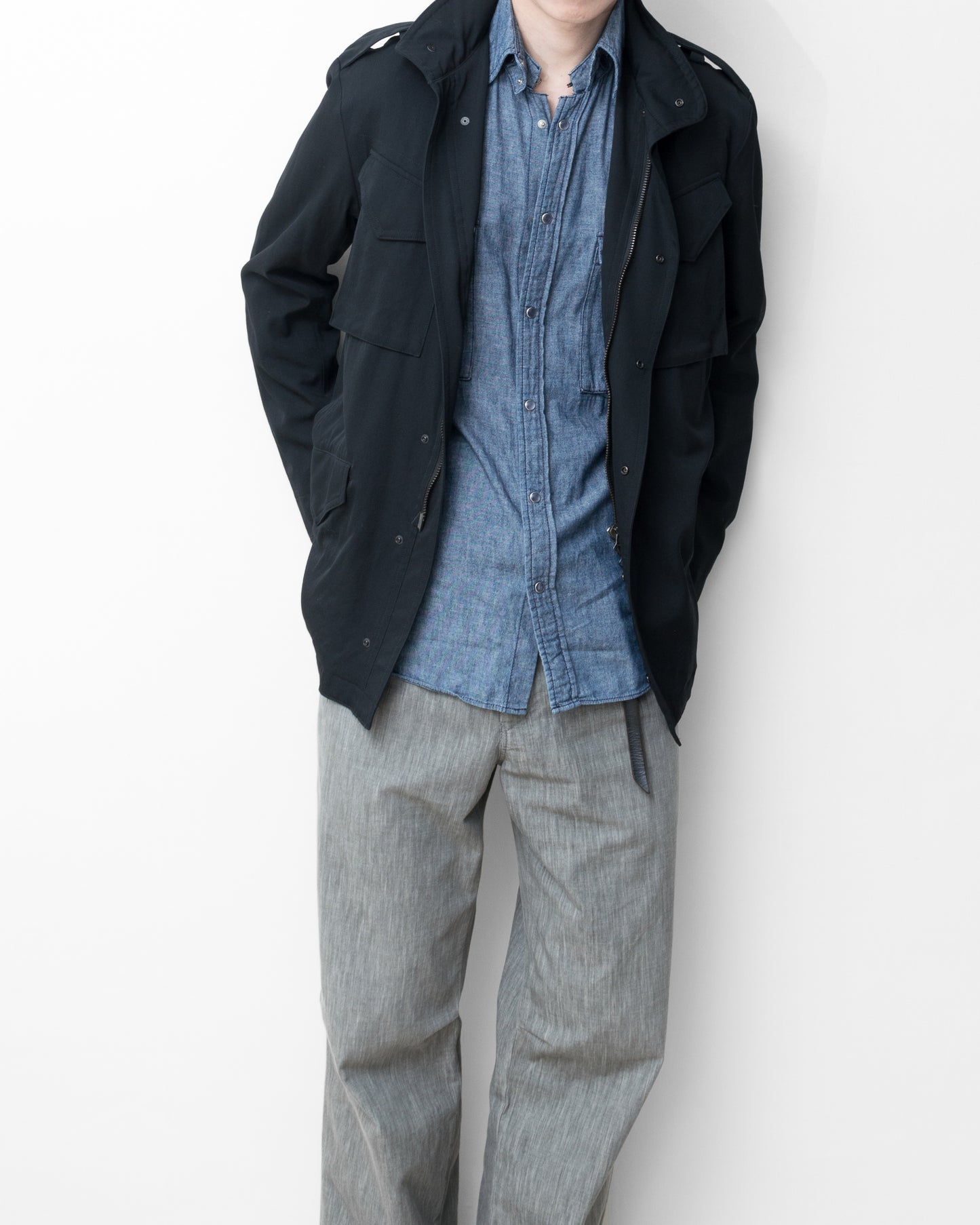 s/s 09 spotted horse western shirt indigo