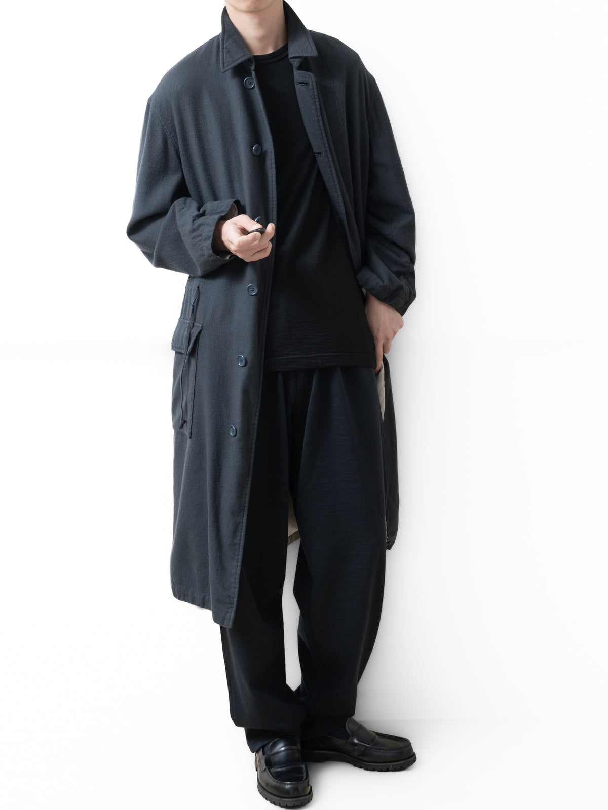 A/W 01 Garment Dyed Field Coat Slate