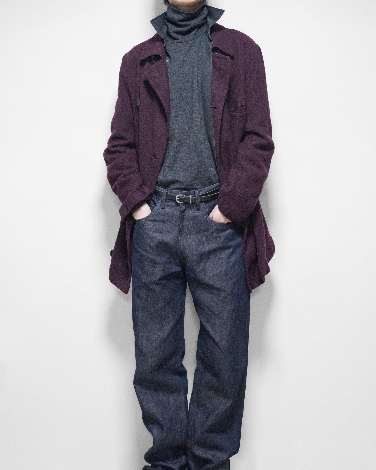 unstructured peacoat mulberry