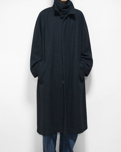 raglan mac coat black