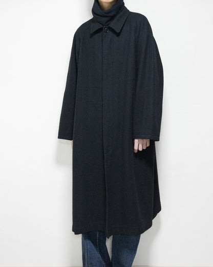 raglan mac coat black