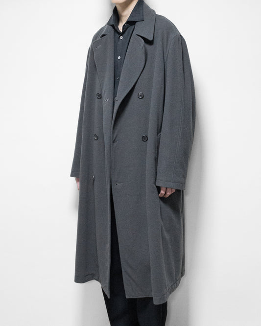 hooded tielocken coat pigeon grey