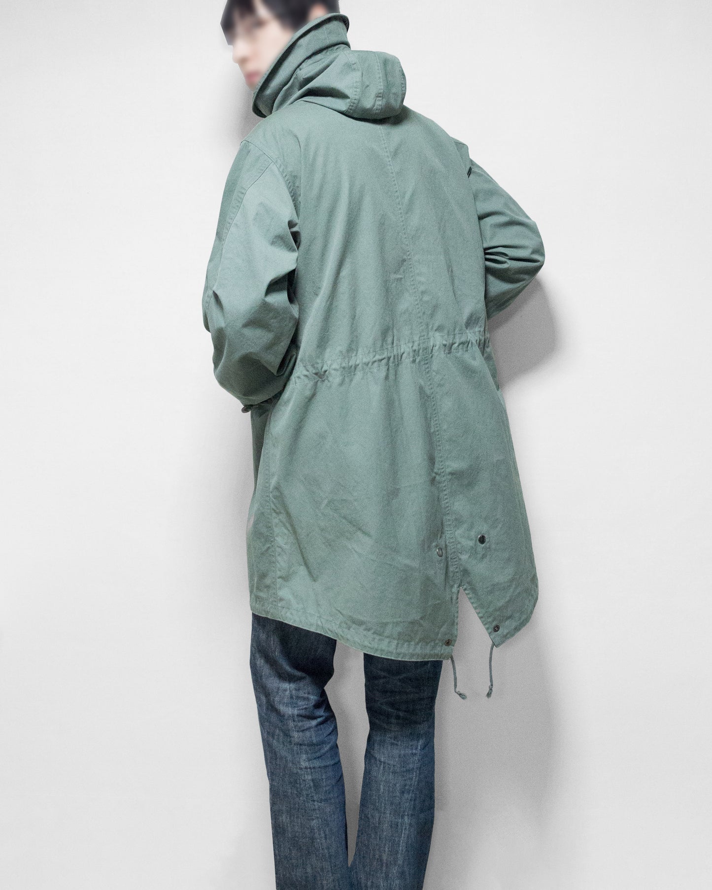 a/w 05 m-65 fishtail parka sage green