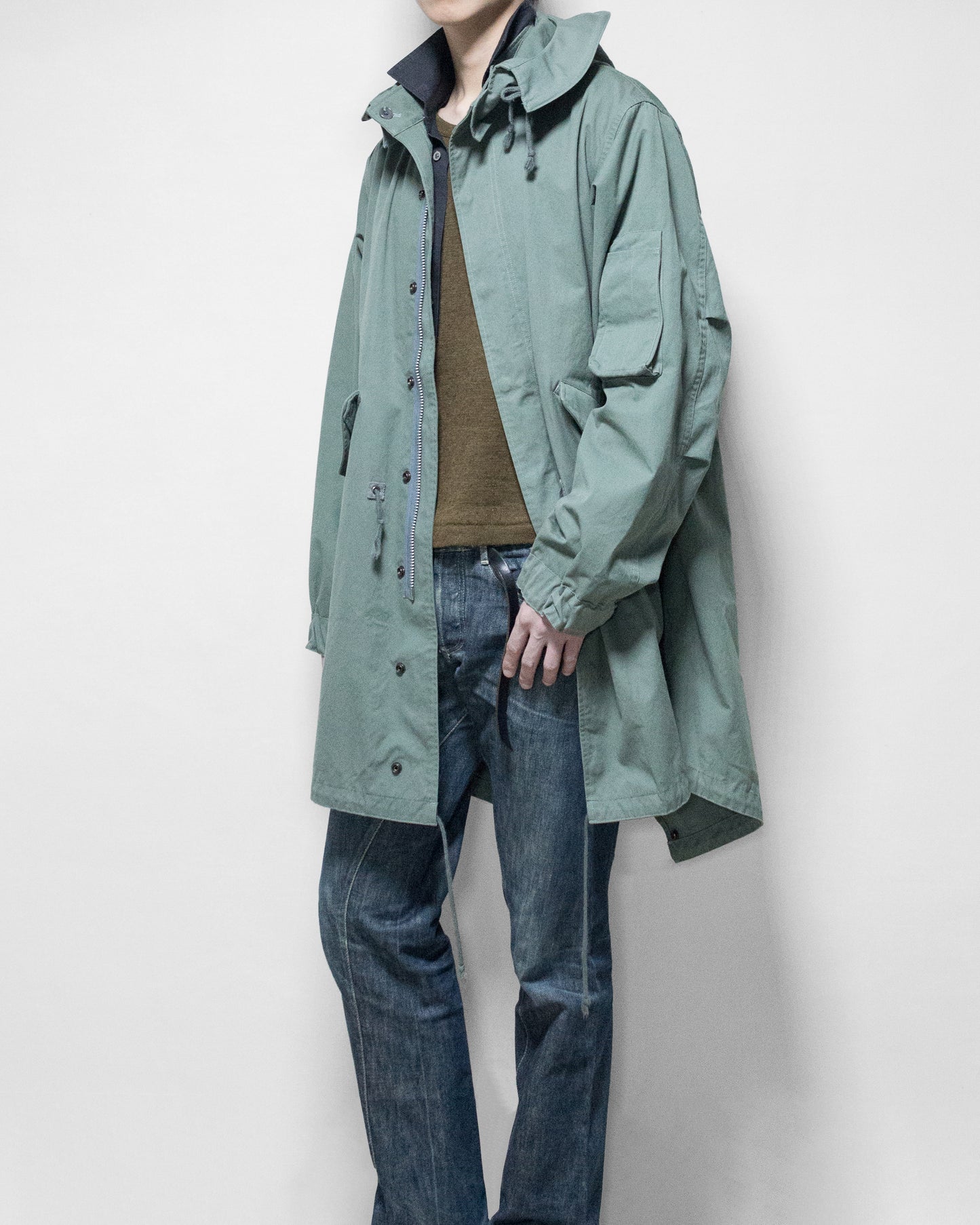 a/w 05 m-65 fishtail parka sage green