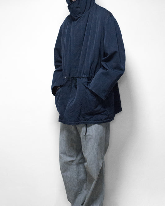 padded half parka navy