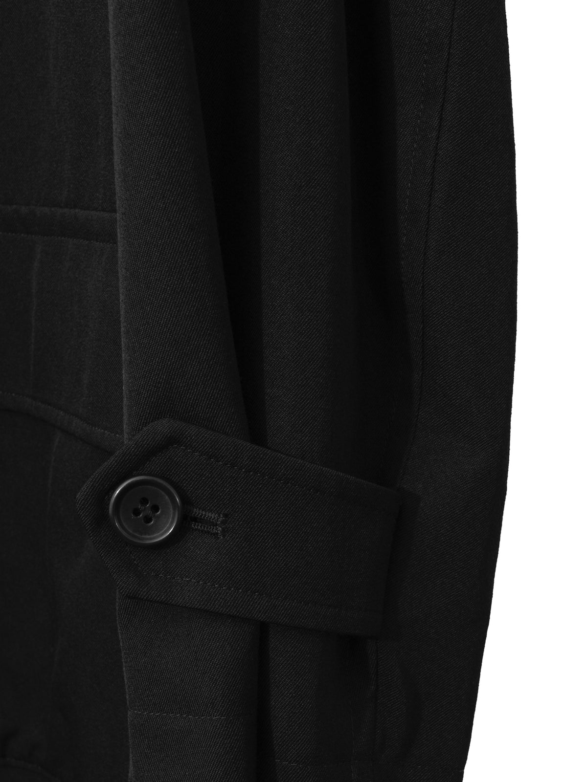 Convertible Collar Coat Black
