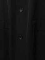 Convertible Collar Coat Black