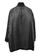 Convertible Collar Coat Black