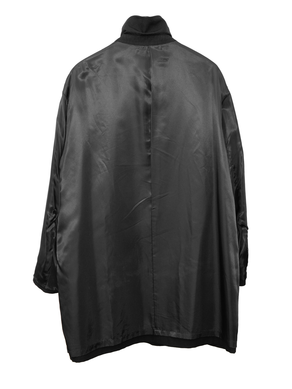 Convertible Collar Coat Black