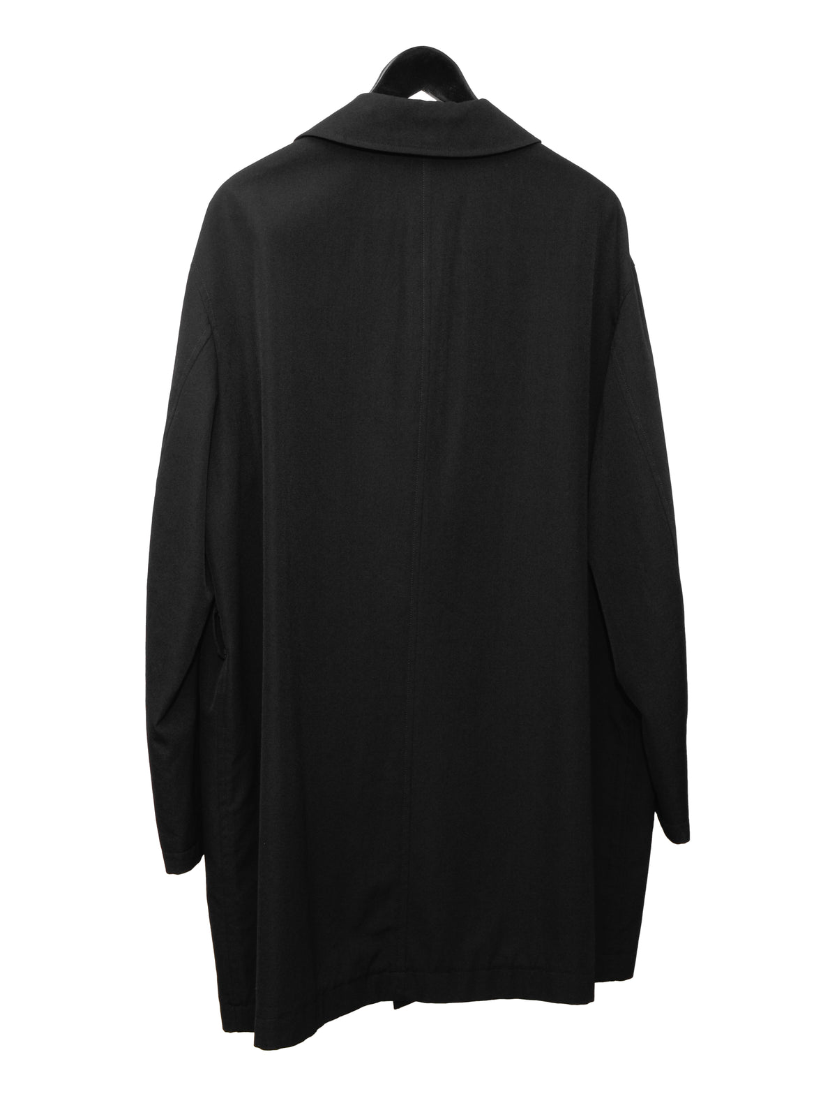 Convertible Collar Coat Black