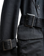 Moto Coat Washed Black