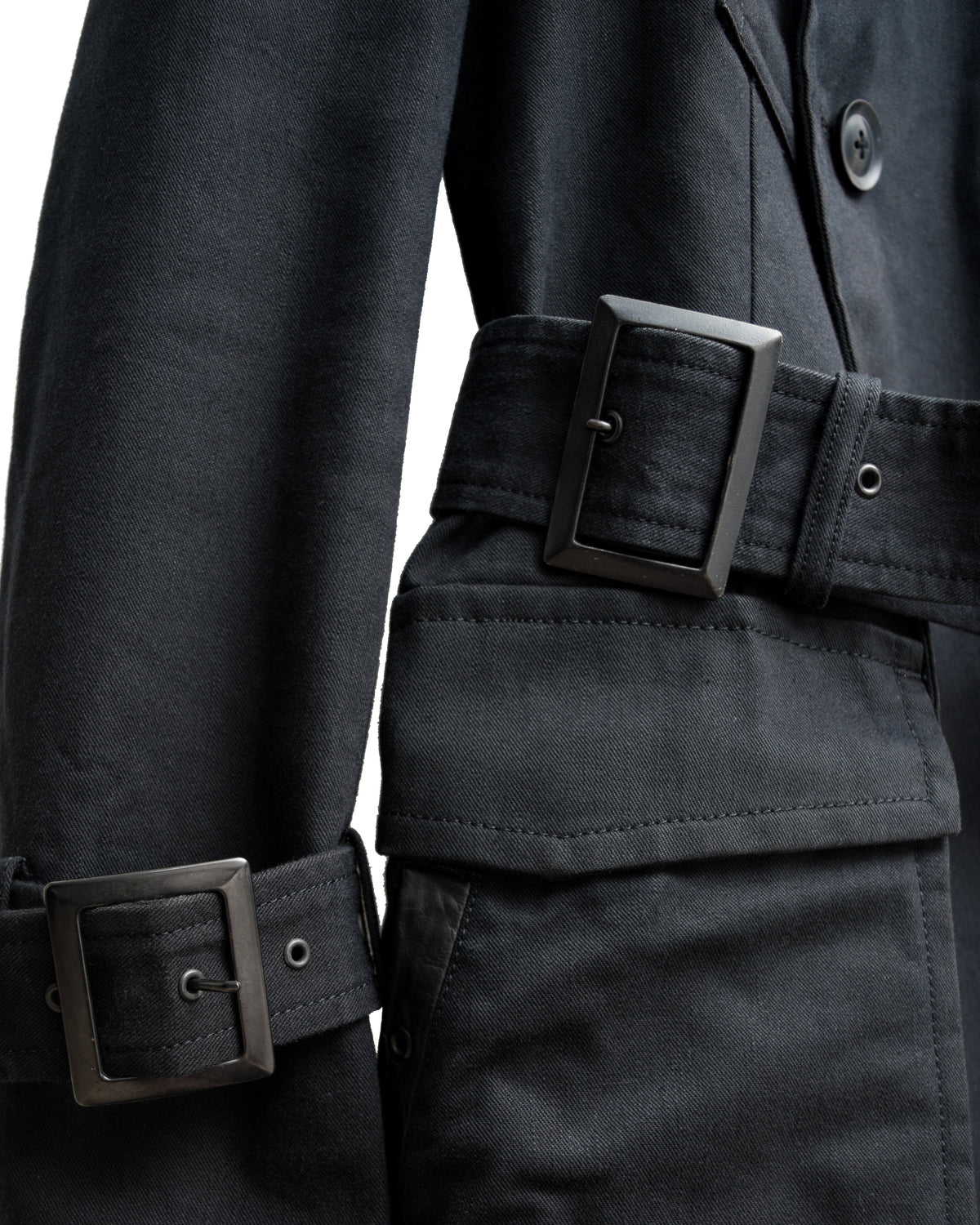 Moto Coat Washed Black