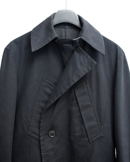 moto coat washed black ∙ cotton ∙ large