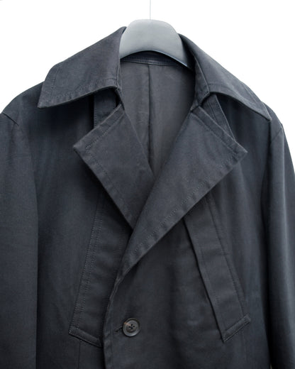 moto coat washed black ∙ cotton ∙ large