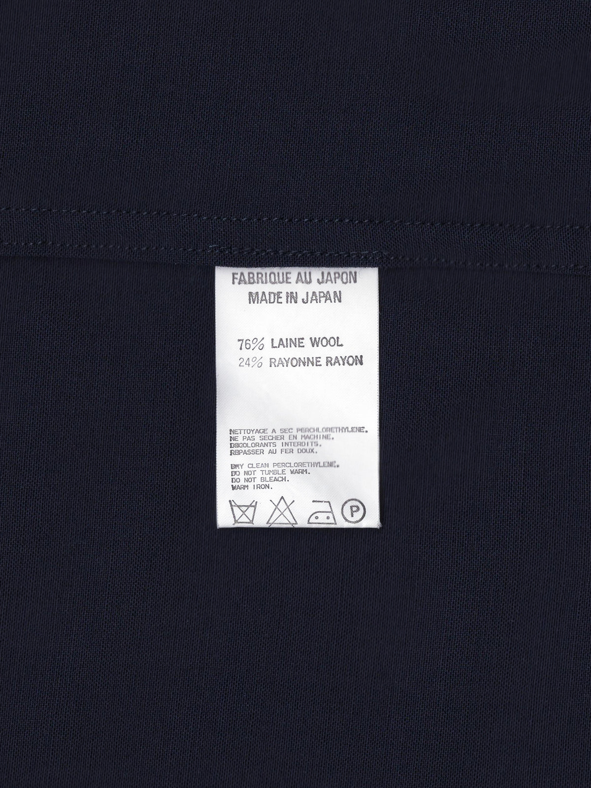 Zip Front Blouson Navy