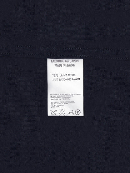 zip front blouson navy ∙ wool rayon ∙ medium