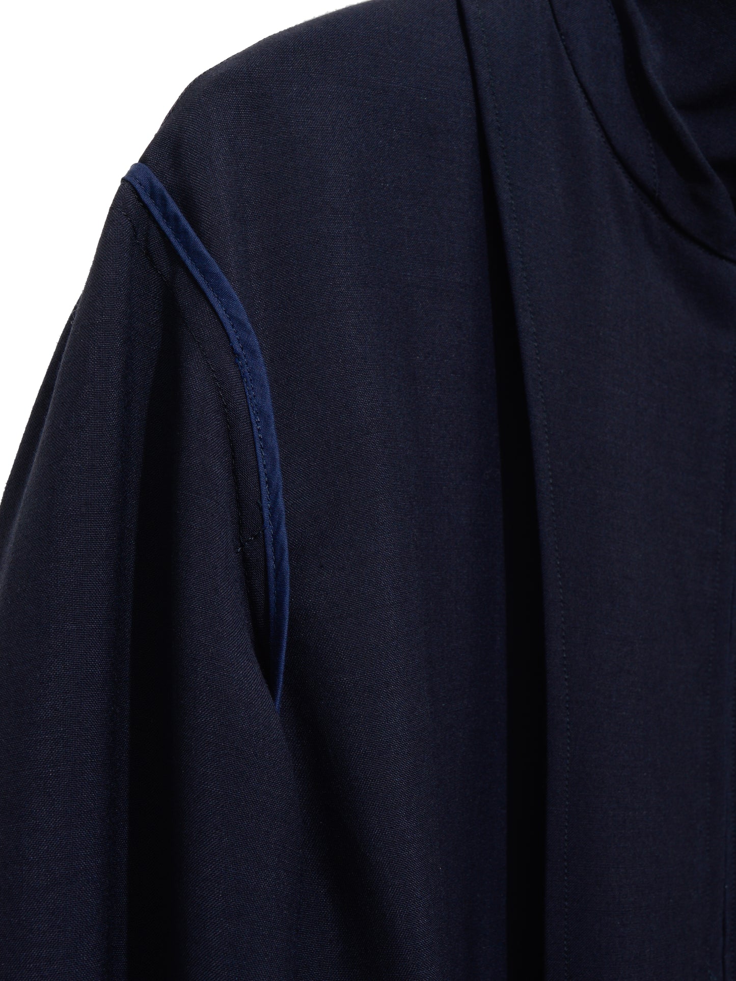 zip front blouson navy ∙ wool rayon ∙ medium