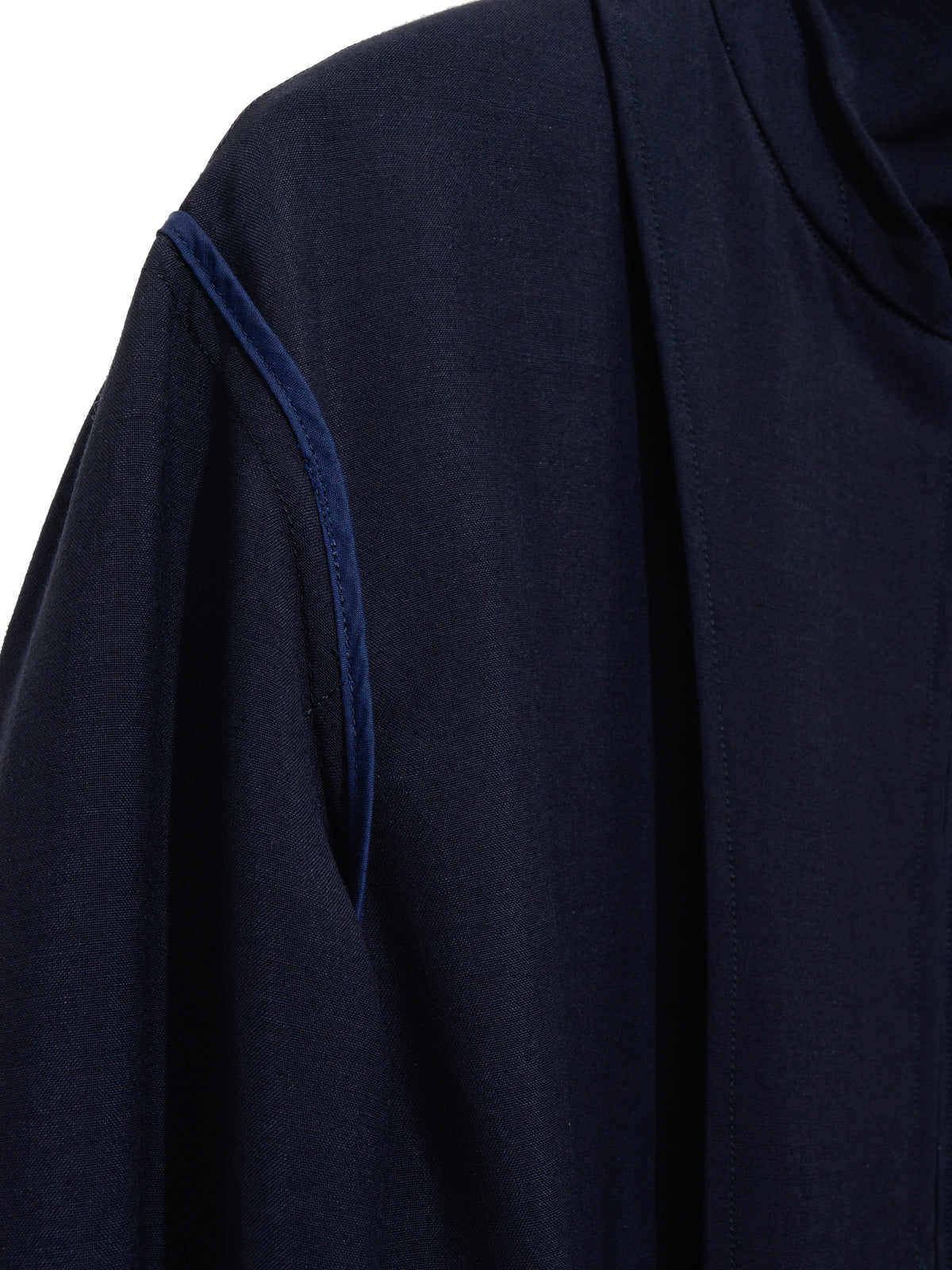 Zip Front Blouson Navy