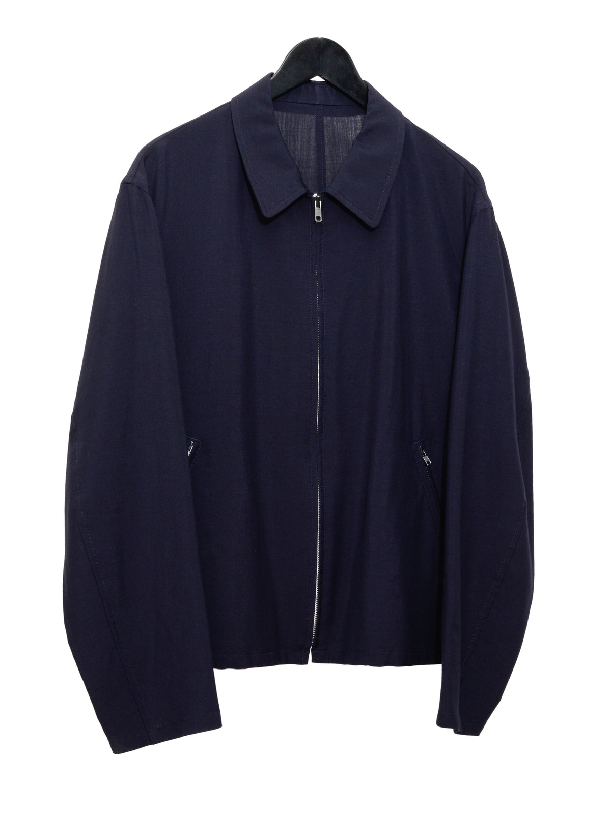 Zip Front Blouson Navy