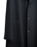 Notch Lapel Coat Black