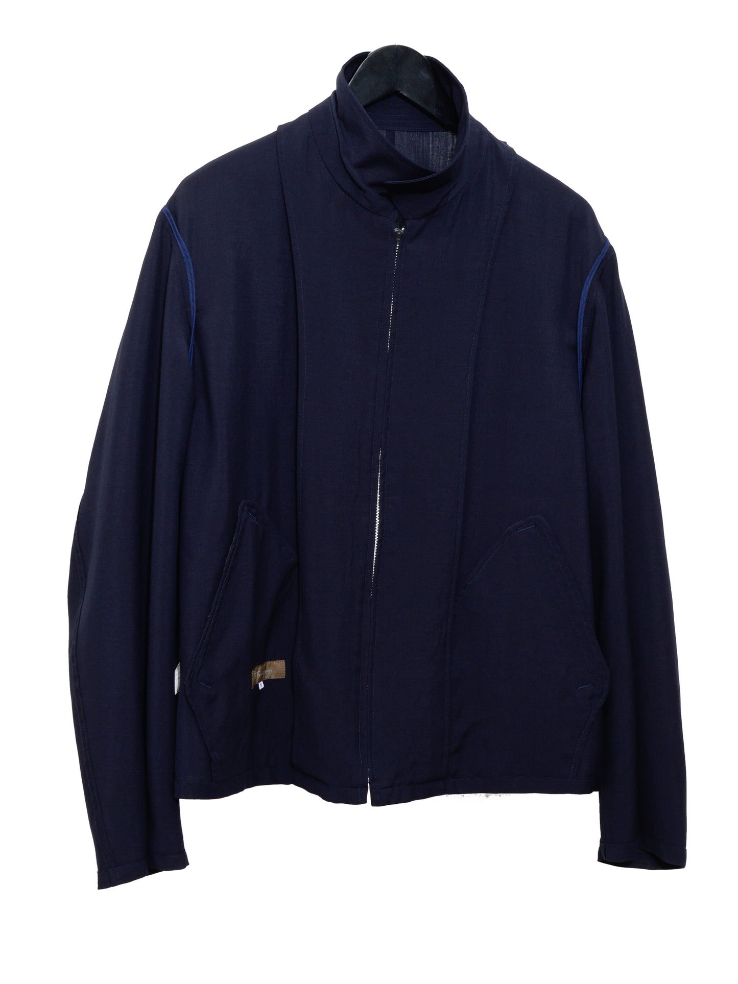 zip front blouson navy ∙ wool rayon ∙ medium