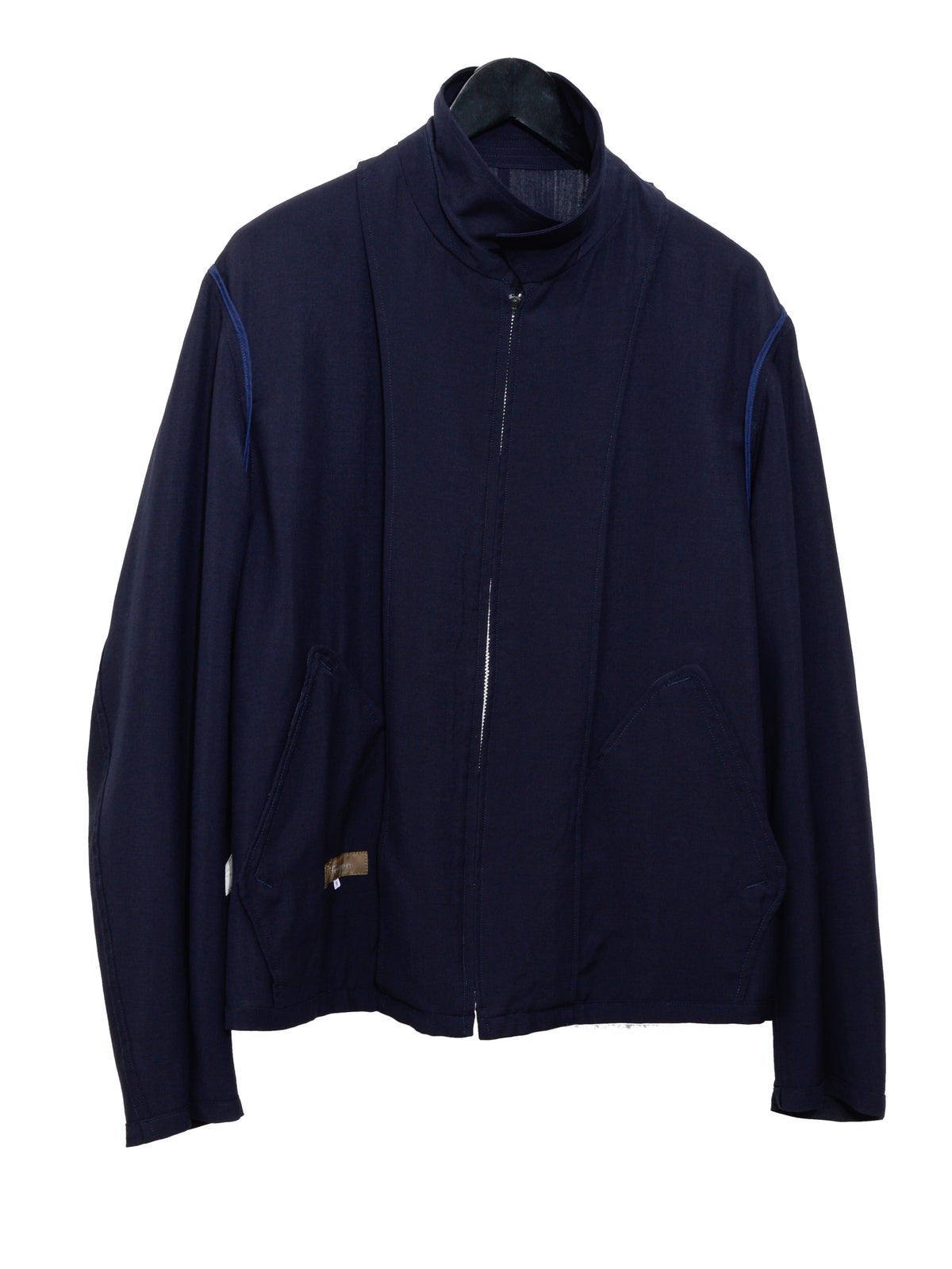 Zip Front Blouson Navy