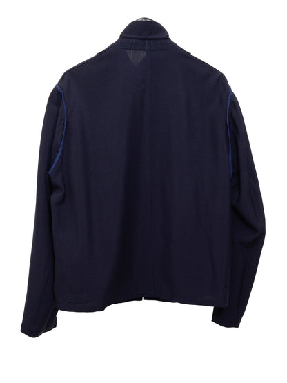 zip front blouson navy ∙ wool rayon ∙ medium