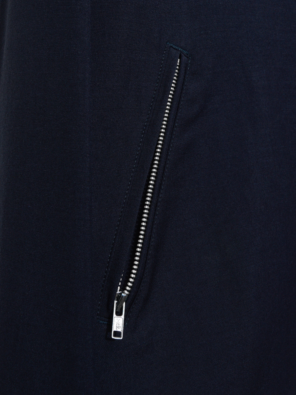 Zip Front Blouson Navy