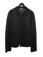 Zip Front Blouson Black
