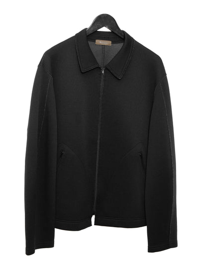 zip front blouson black ∙ nylon ∙ one size