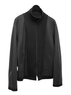 Zip Front Blouson Black