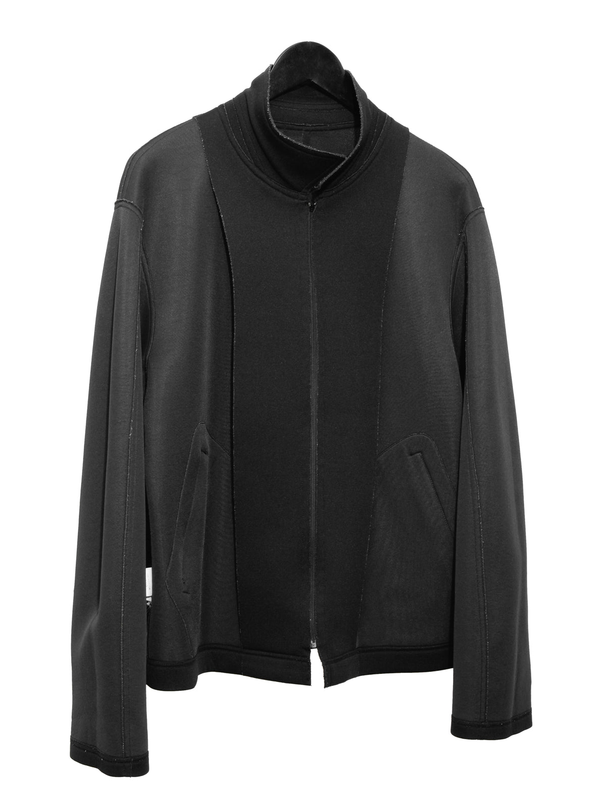 Zip Front Blouson Black