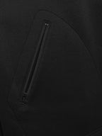 Zip Front Blouson Black