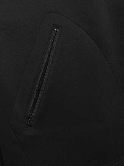 zip front blouson black ∙ nylon ∙ one size