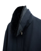 Fur Collar Blouson Navy