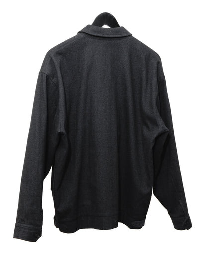 zip front blouson charcoal ∙ wool cotton ∙ one size