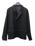 Zip Front Blouson Charcoal