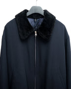 Fur Collar Blouson Navy