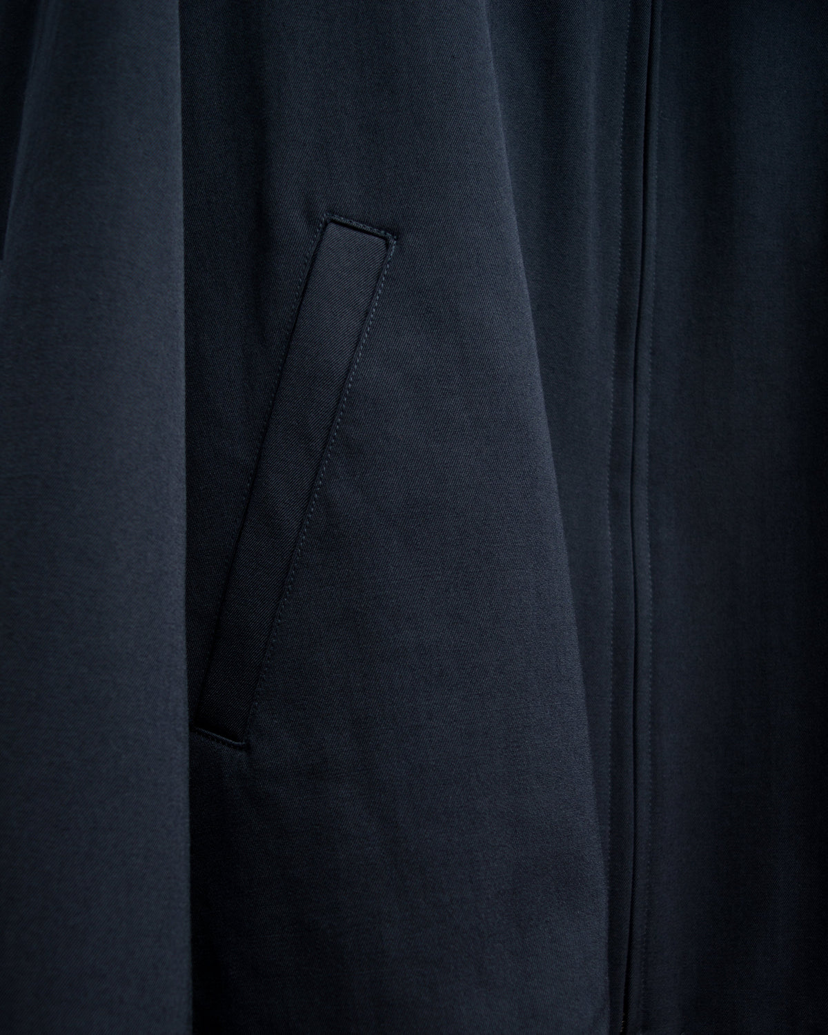 Fur Collar Blouson Navy