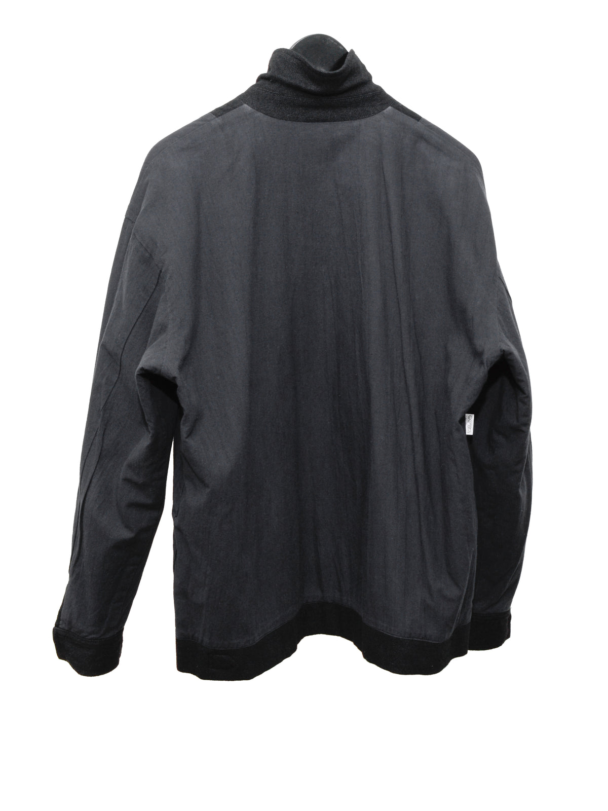 Zip Front Blouson Charcoal