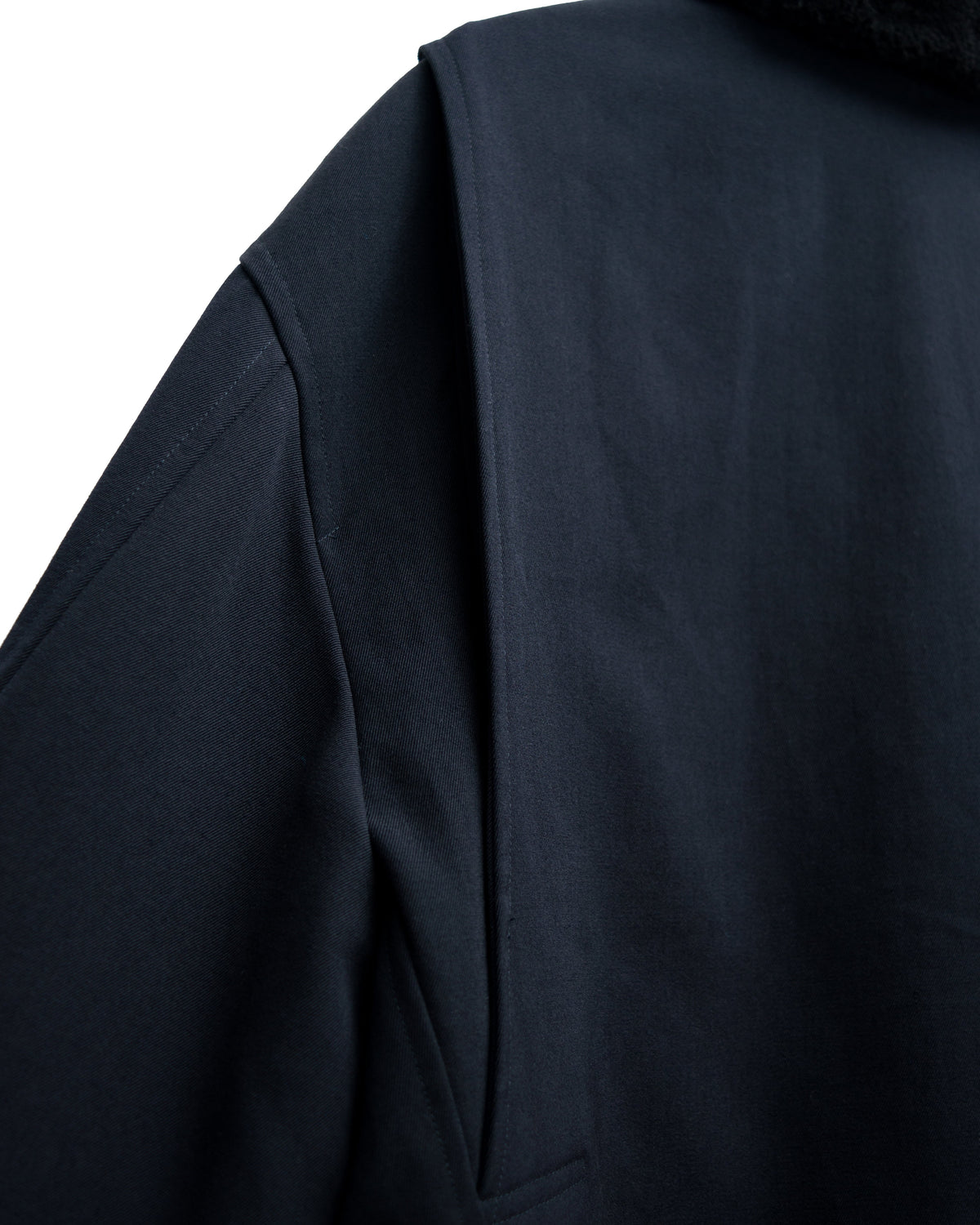 Fur Collar Blouson Navy