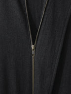 Zip Front Blouson Charcoal