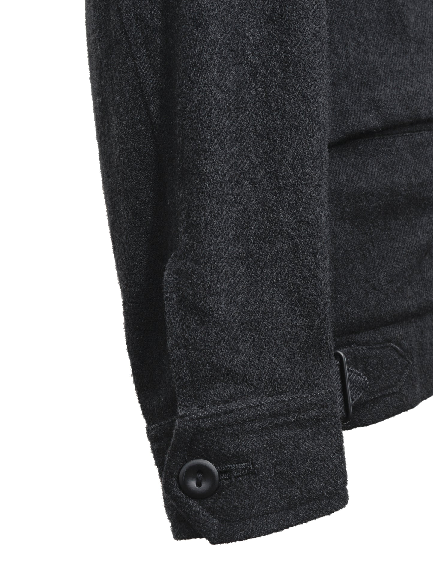 zip front blouson charcoal ∙ wool cotton ∙ one size