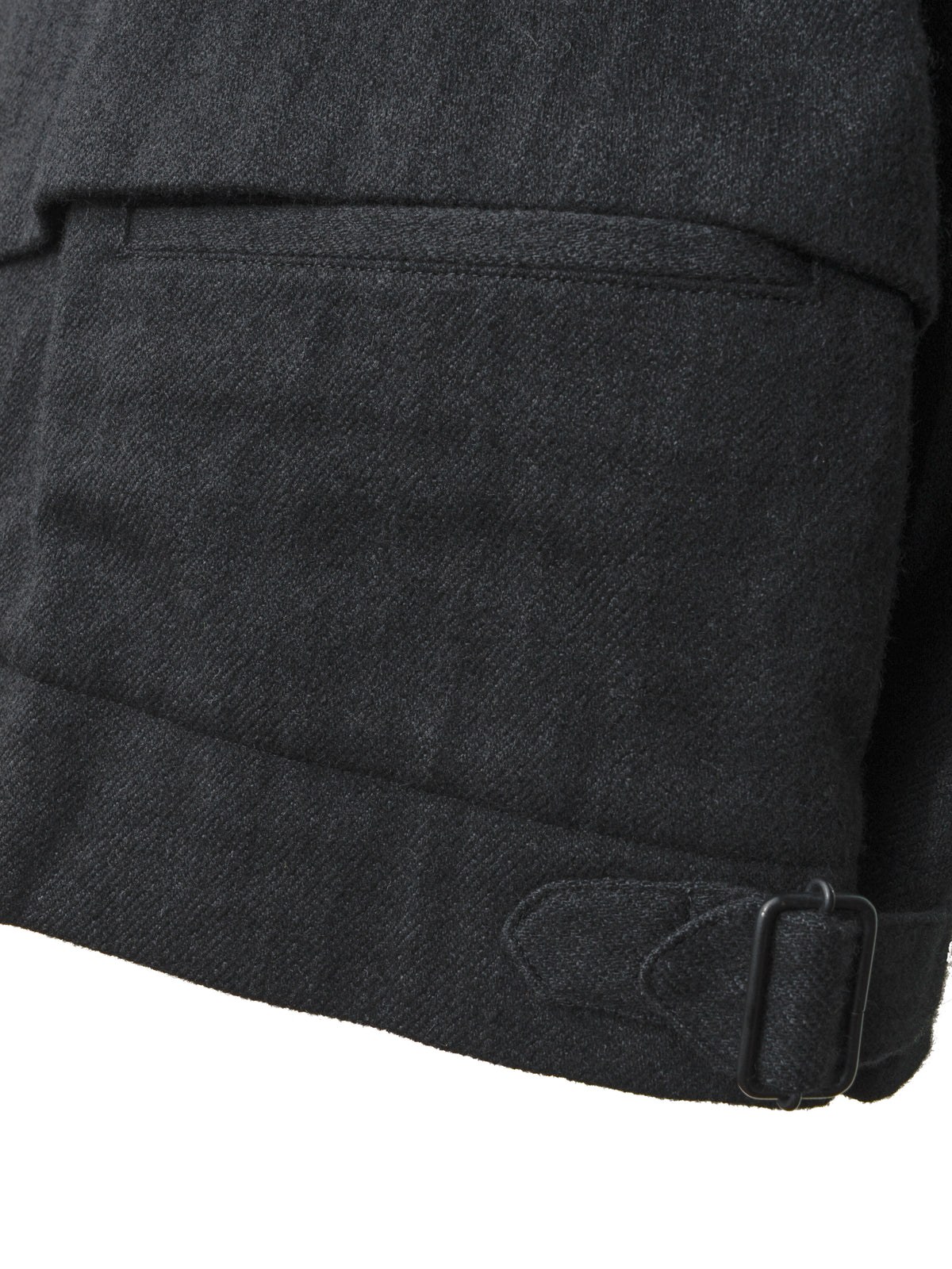 Zip Front Blouson Charcoal