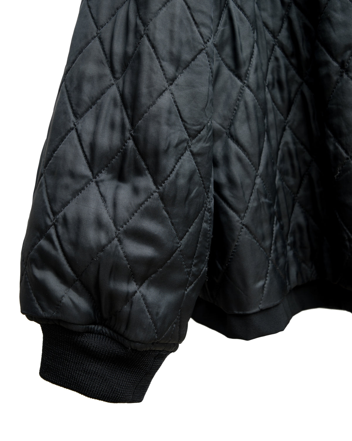 Fur Collar Blouson Black