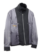 Zip Blouson Dark Grey